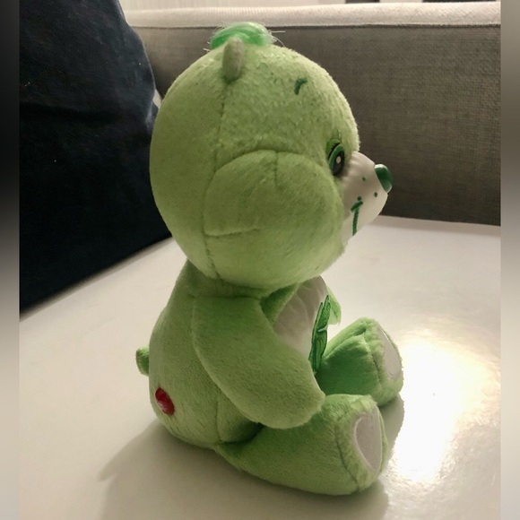 CARE BEARS- GOOD LUCK SHAMROCK 8 INCH CARE BEAR FROM EARLY 2000’S - Picture 9 of 14